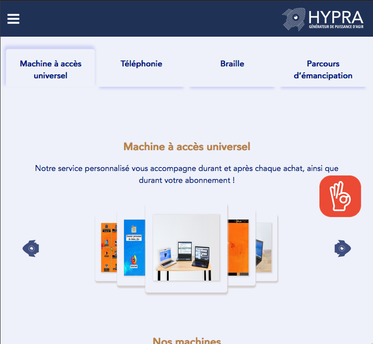 Site accessible aux personnes malvoyantes